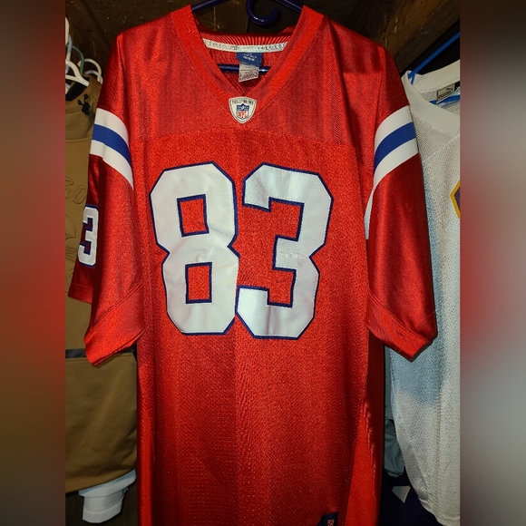 New England Patriots Wes Welker red throwback Jersey Men's 54 - Picture 5 of 5